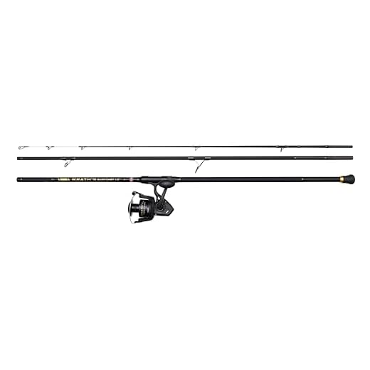 Penn Wrath II Surfcast - Combo de caña de Pescar y Carrete – Juego de Pesca de Agua Salada para surfcasting, Incluye caña Fuerte Pero Sensible y Carrete Giratorio Duradero