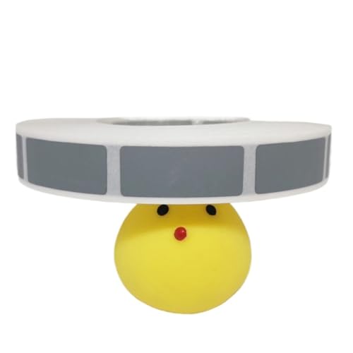 Autocollant à gratter gris 10x25mm en rouleau de 3000 pièces pour cartes cadeaux DIY