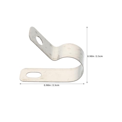 Clips Tipo R YARNOW de acero inoxidable para organizar cables industriales, pack de 200 3