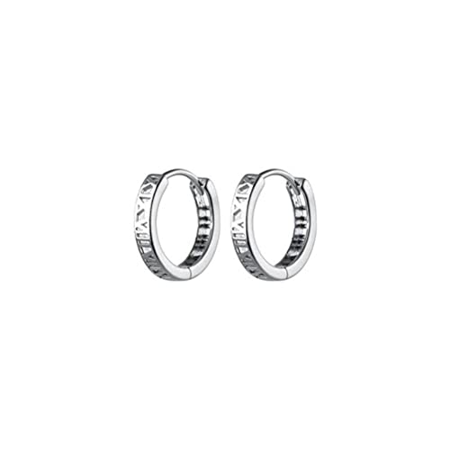 Boucles d'oreilles creuses S925 en argent sterling haut de gamme