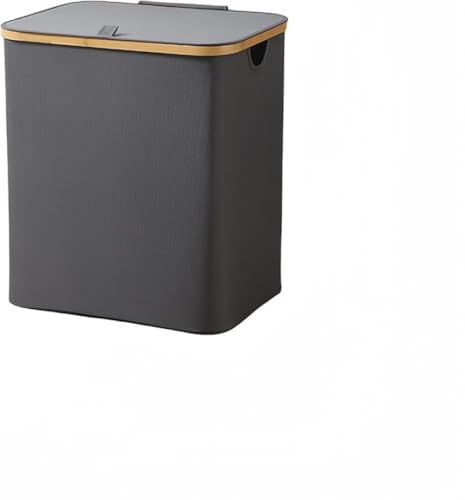 SLLS ランドリーボックス 折りたたみ式 収納バスケット 大容量 洗濯物入れ 竹製ハンドル付き 600Dオックスフォード 洗濯かご 防塵 衣類収納 おもちゃ収納 軽量 おしゃれ 寮 寝室 リビング用