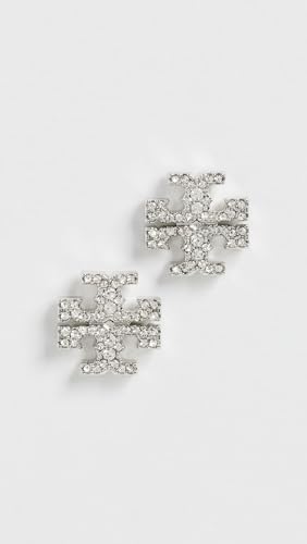 Image of Tory Burch Women's Icon Pave Stud Earrings