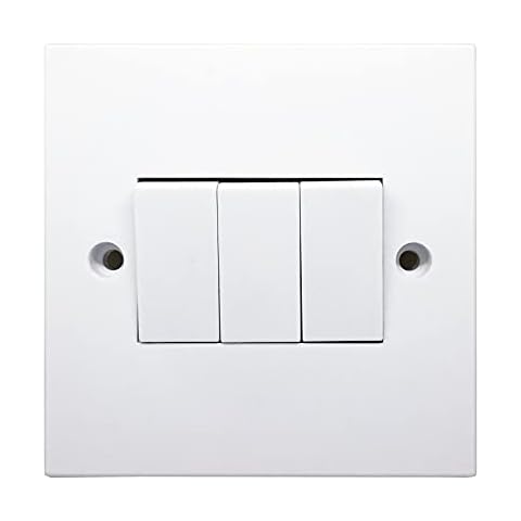 Opus 3 Gang 2 Way Light Switch White Cover