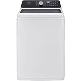 Midea MLTW44A4BWW 4.4 Cf Top Load Washer Agitator Stainless Tub