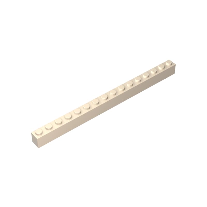 XYEIUGO 2465 Basic Bricks Brick 1x16, White (yellowish), 10 PCS — image 1