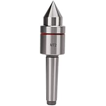 Ball Bearing Live Center High Carbon Steel MT2 Lathe Tool with Triple Ball Bearings 60 Taper for CNC Lathe High Speed Accuracy Machining