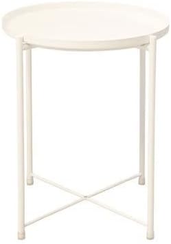 Mesa para Centro De Sala Small Coffee Table Modern Fashion Metal Small Coffee Table Sofa Side Table Living Room Bedroom Office Furniture Coffee TableWhite