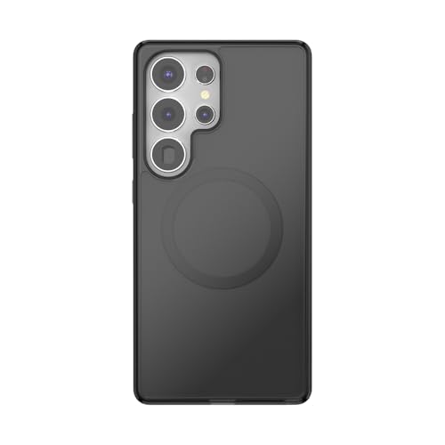 PopSockets Samsung Galaxy S25 Ultra �X�}�z�P�[�X MagSafe- �������u���b�N | MagSafe PopSockets �Ή� �����h�~ �u���b�N iPhone/iPad/Kindle/Android�p