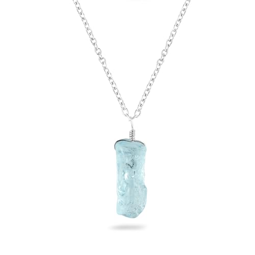 CRYSTALINES Natural Raw Sky Blue Topaz...
