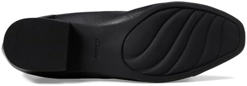 Clarks Women's Juliet Step Pump, Black Leather, 8 | Image 2
