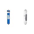 iSpring Greatwell Reverse Osmosis Membrane 75 GPD 11.75” X 1.75”, MC7 & FT15 5th Stage Inline Post Carbon Filter Replacement Cartridge, 1 Count (Pack of 1), White