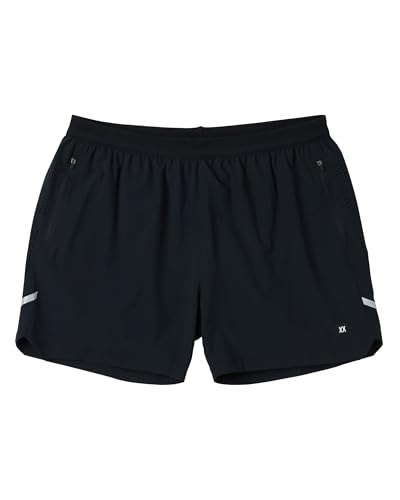 SAXX Underwear Co. Men’s Run for All 2-in-1 Lined Running Shorts 5”, Black, Medium