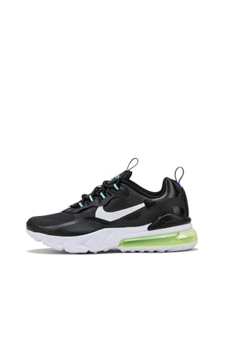 Nike Air Max 270 React GS Running Trainers CZ4212 Sneakers Scarpe (UK 3.5 us 4Y EU 36, Black White Laser Orange 001)