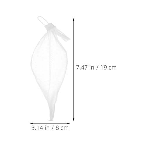 Bolsas de malla transpirables de color claro lavables para guardar canicas 100 uds 3