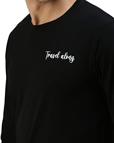 Image of Veirdo Pure Cotton Full Sleeves Round Neck Cool & Stylish Graphic Printed T-Shirt for Men & Boys