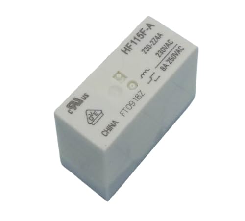 Relais HF115F-A 230-2Z4A compas de commande 8 broches pour circuits de commutation 115F-2C-230VAC-8A