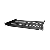 Description : rongweiwang Plateau Cantilever ventilé pour Montage en Rack 1U, Compatible avec Les équipements 19 Pouces, pour assurant Une Profondeur Interne adéquate de 25 cm (10 Pouces) pour Les