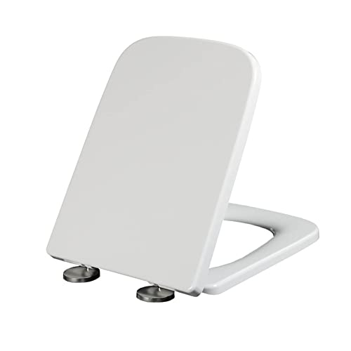 Siège de toilette rectangulaire stable qui ne bouge plus et se pose en 5 min