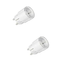 Shelly Plug S Gen3 Weiß - WLAN Smarte Steckdose, Leistungsmessung, 12A, 2500W, Zeitschaltuhr, Matter Stecker, Smart Home, Heizung & Kühlung, Alexa & Google, Kein Hub Erforderlich (2 Stück) – Ansicht 1