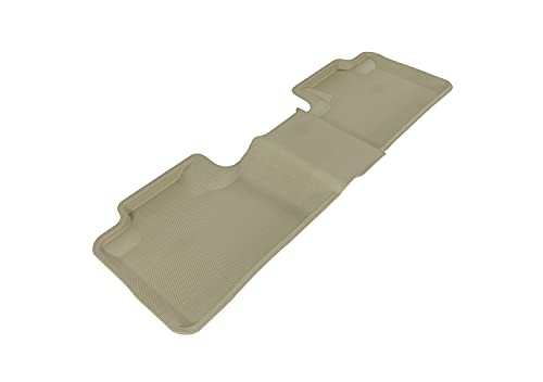 3D Maxpider-L1Dg00621502 Second Row Custom Fit All-Weather Floor Mat For Select Dodge Durango/Jeep Grand Cherokee Models - Kagu Rubber (Tan) #TOP28