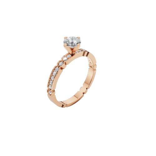 Vintage Style Sterling Silver Moissanite Engagement Ring for Women – Round Cut Solitaire with Accent Stones, Classic Wedding Band – Anniversary or Mother’s Day Gift