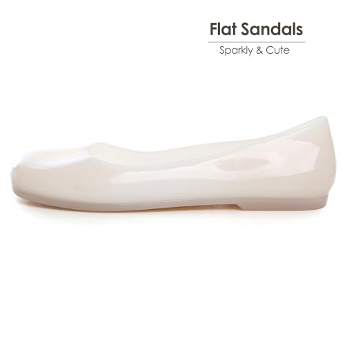 Image of Dear Time Women Flat Heel Summer Beach Jelly Shoes