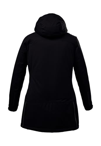 Killtec Damen Parka Funktionsparka mit abzippbarer Kapuze für Hundebesitzer Ostfold WMN PRK B wasserdicht, Winddicht, atmungsaktiv 00814-dunkelnavy 42