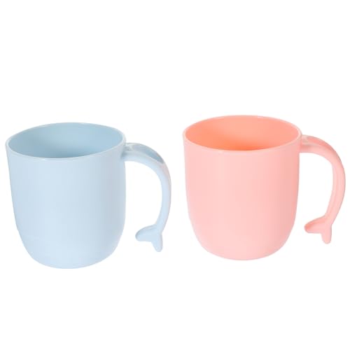 Holibanna 2Piezas Vasos de Multiusos para Cepillos de Tazas de Enjuague Bucal Coloridas Unidades para Uso Diario