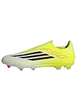 adidas Unisex F50 League Laceless Firm Ground/Multi Ground Football Boots, Team solar Yellow 2/core Black/Lucid red, 40 EU