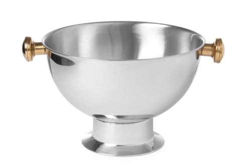 Seau à glace HENDI 13,5L en acier inoxydable pour éviter les bouteilles tièdes à table