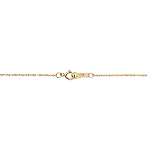 PalmBeach 10K Yellow Gold Genuine Diamond Accent Slide Pendant (6mm) with 18 inch Chain2