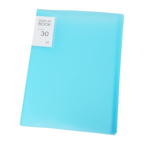 Image of A4 Diamond Pictures Storage Book for Diamond Pictures Kits 30 Pages Diamond Beads Art Painting Portfolio Presentation Storage Book Folder Clear Pockets Blue