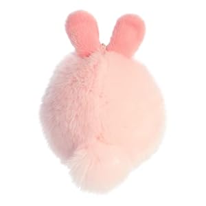 Aurora vibrant spring bunny puff stuffed animal decorative charm endless fun pink 5 inches  urban country home decor