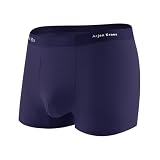 [Arjen Kroos] ボクサーパンツメンズ 下着 薄手 涼しい 男性用 ボクサーブリーフ ふんどしパンツ 立体成型 速乾 通気吸湿 履き心地快適 AK4016 ネイビー 1枚 XXL