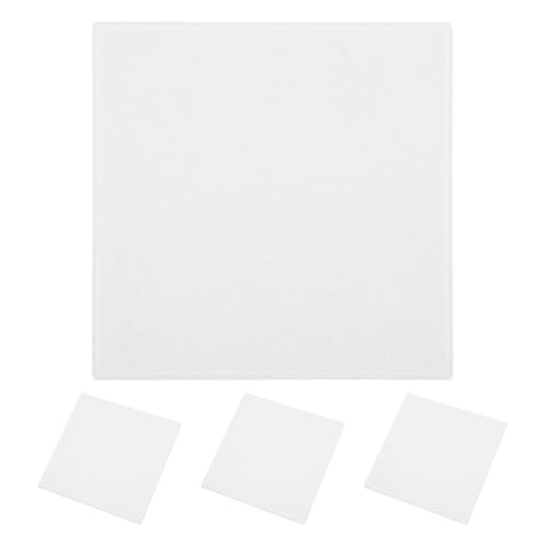 Holibanna 4pcs Square Felt Bulletin Board Tiles DIY Acoustic Wall Panels for Living Room Versatile Message Photo Display Easy Installation Stylish Decor Thick