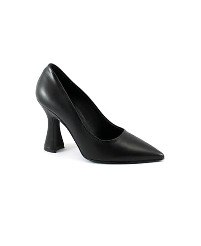 Escarpins noirs de luxe talon bobine silhouette raffinée