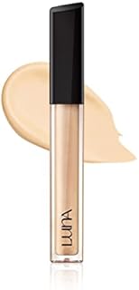 AEKYUNG Luna Long-Lasting Tip Concealer, Full Coverage Korean Makeup, Liquid Concealer for Under Eye Dark Circles Cover-Fit, 02 Beige, 0.26 Fl Oz