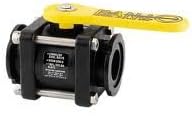 Banjo MV200CF 2" Manifold Flange Ball Valve, Polypropylene, Max 150 PSI