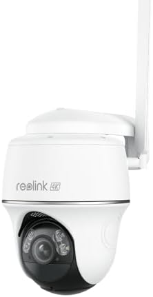REOLINK 4K Cellular Security Camera, 3G/4G LTE No WiFi Wireless Outdoor Camera, 4K Live Video, 360° Full Cover, Color Night Vision, Smart Person/Vehicle/Pet Detection, GO PT Ultra