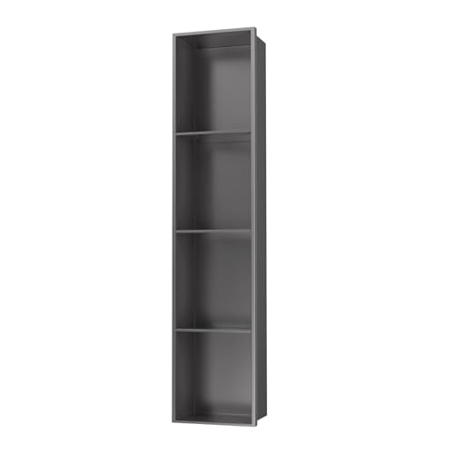 Bathroom Wall Niche Stainless Steel Recessed Wall Cabinet In-Wall Shower Caddy nizer for Bathroom Storage Space-Saving Solution Toiletries