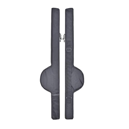 SagaSave Bolsa para Cañas de Pescar con Opciones Two Model, Tela Oxford, Plegable, Portátil con Hebilla, Capacidad para 2 Cañas con Carrete, Diseño de Doble Cremallera