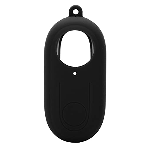 Rubber Sleeve Case for Go 2, Waterproof Sports Camera Body Protective Silicone Covers for GO2 Thumb Camera White (Black)