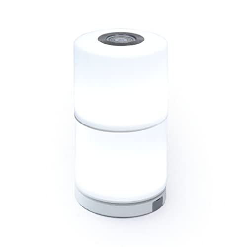Lampada da tavolo a LED Smart Home Noma con interruttore touch, lampada da comodino dimmerabile, set da 2 pezzi, colore bianco, controllabile tramite app, compatibile con Alexa/Google, controllo