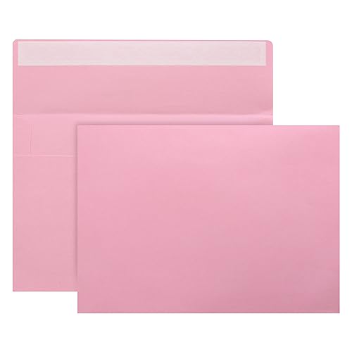 xflyxin 50 Packs A7 Envelopes,5x7 Envelopes for Invitations,Printable invitation envelope,Photos, postcards, greeting cards, mailings, Wedding Self-sealing (pink), Pink,White, ‎‎mf003