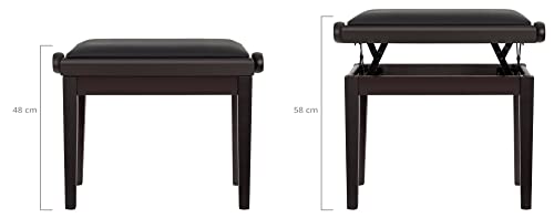 Classic Cantabile Banquette pour piano modèle A Bois de rose Mat - Les Beatles, Paul McCartney, John Lennon, RIngo Starr, George Harrison Classic Cantabile Banquette pour piano modèle A Bois de rose Mat – Image 3