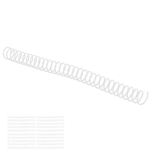 Espiral de plástico 19 mm para encuadernación A4 y A5 canutillos de 30 agujeros Cocoarm 20 uds