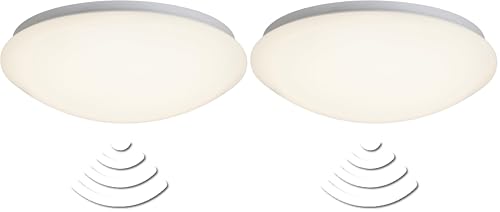 Brilliant Fakir Wand- und Deckenleuchte weiß/warmweiß G94306/05, 32 x 32 x 10.6 cm (Packung mit 2)