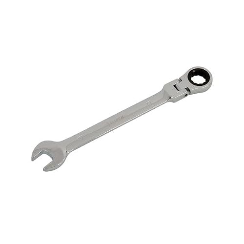 17mm Flexi Head Ratchet Spanner Combination Ring Open End Wrench Flex 72 Teeth