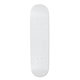 Moose D067 Blank Skateboard Deck, Dipped White, 7.75