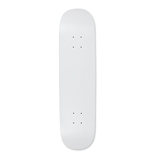 Moose D067 Blank Skateboard Deck, Dipped White, 7.75